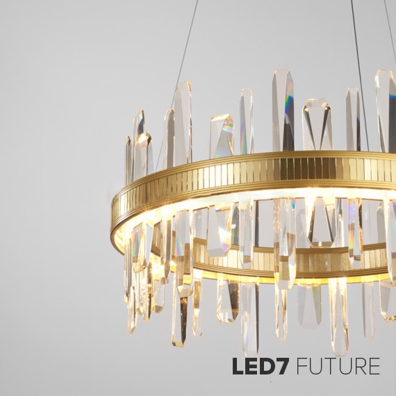 Loft Industry Modern - Glass Blades Chandelier